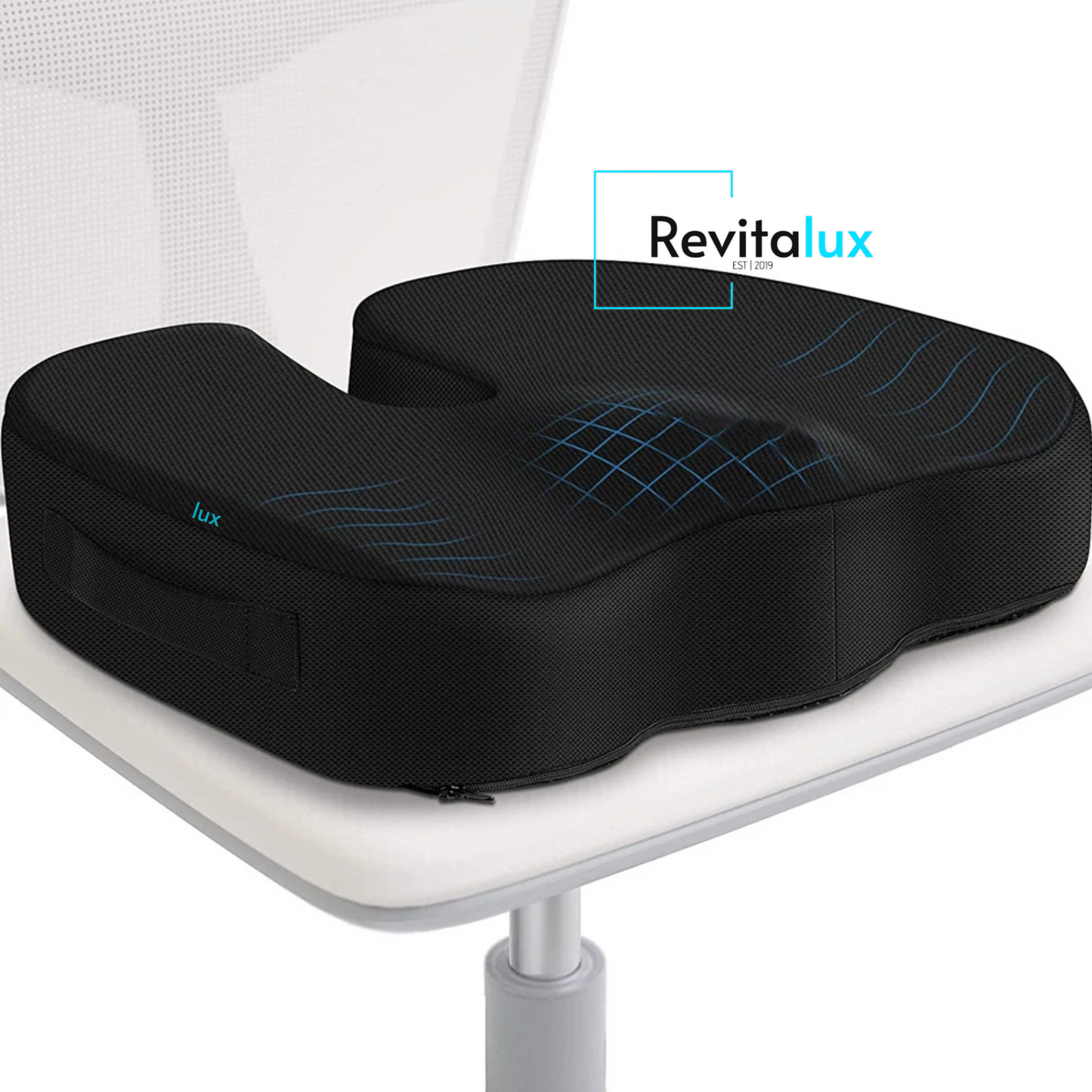 Revitalux™ Memory Foam U-Shaped Pillow for Chair